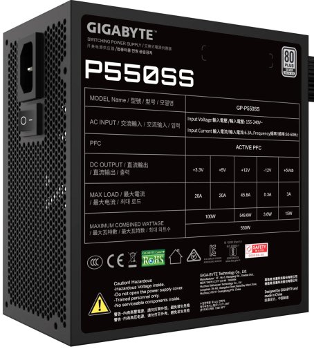 Блок живлення Gigabyte 550W P550SS (GP-P550SS)