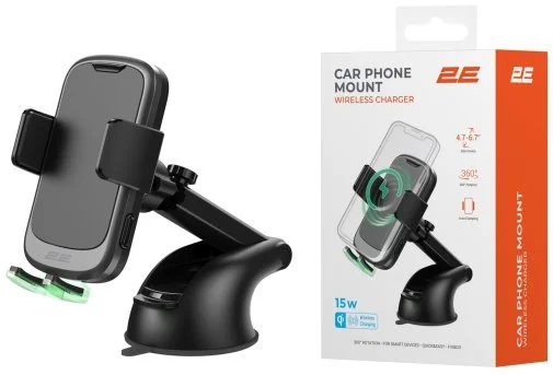 Фото: Кріплення для мобільного телефону 2E Wireless Charger Black (2E-WCQ01-10) № 35 | KTC