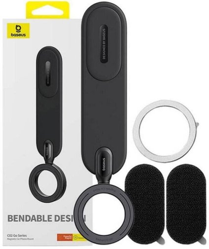 Кріплення для мобільного телефону Baseus C02 Go Series Magnetic Car Phone Mount Cluster Black (C40165500111-00)