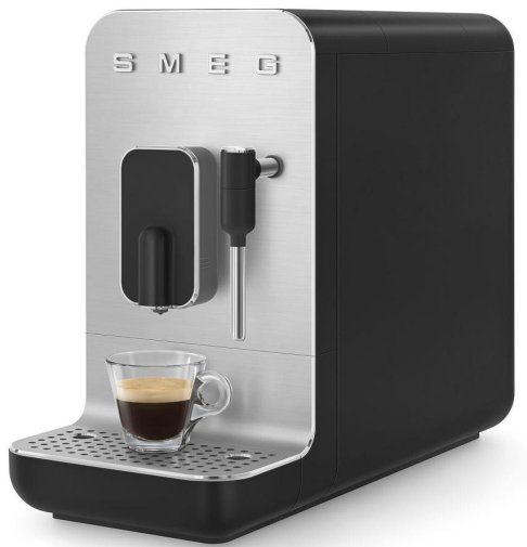 Кавомашина Smeg Coffee Machine With Steam Wand Black (BCC12BLMEU)