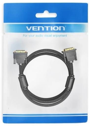 Кабель Vention DVI-24 / DVI-24 3m Black (EAEBI)