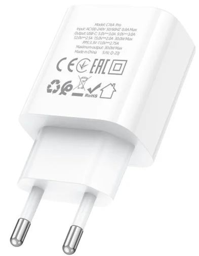 Фото: Зарядний пристрій Hoco C76A Pro Majestic 30W White (6942007616300) № 15 | KTC