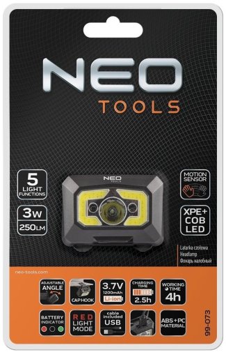 Ліхтар налобний Neo Tools 99-073 250Lm