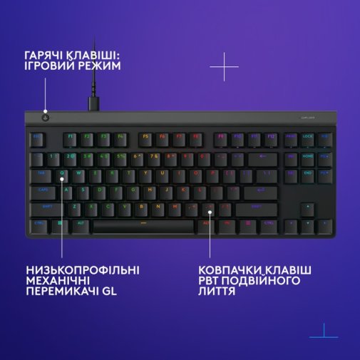 Клавіатура Logitech G515 TKL US International Tactile USB Black (920-012872)