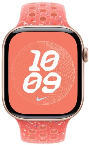 Фото: Ремінець Apple for Apple Watch 46mm - Nike Sport Band Magic Ember - S/M (MYLF3) № 6 | KTC