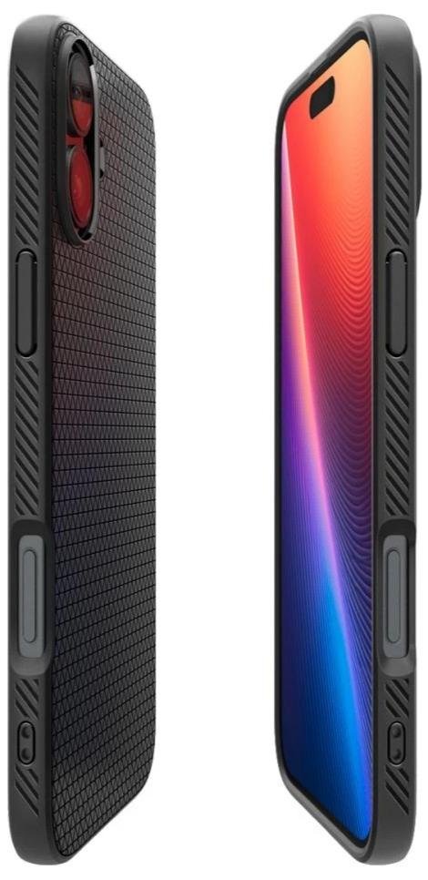 Чохол Spigen for Apple iPhone 16 Plus - Liquid Air Matte Black (ACS08066)