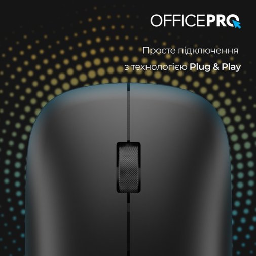 Миша OfficePro M225B Silent Wireless Black