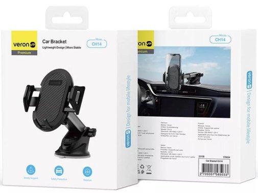 Кріплення для мобільного телефону Veron CH14 Gravity Car Mount Black