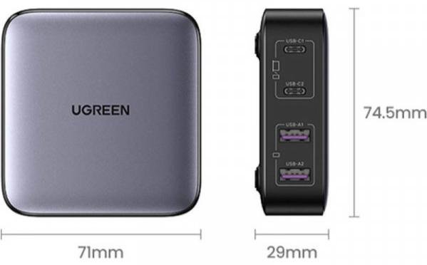 UGREEN CD327 GaN 65W Black (90747)