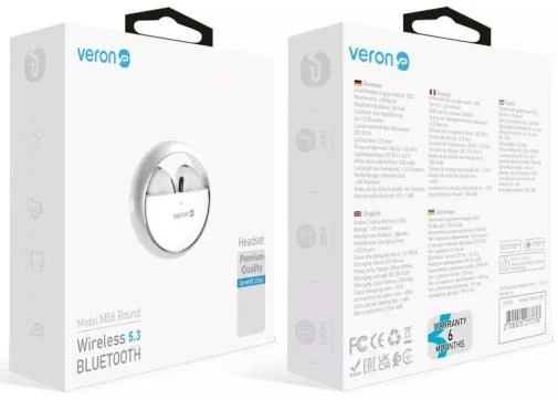 Фото: Навушники Veron M06 Round White № 5 | KTC
