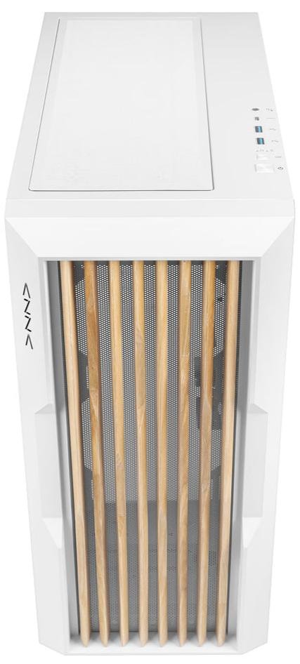 Корпус AZZA Guardian Wood White with window (CSAZ-520WW)