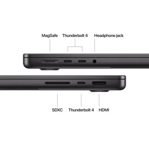 Фото: Ноутбук Apple MacBook Pro 14.2 M4 10GPU Space Black (MW2V3) № 15 | KTC