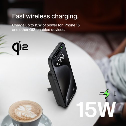 BoostCharger Pro 8000mAh Qi2 15W Black