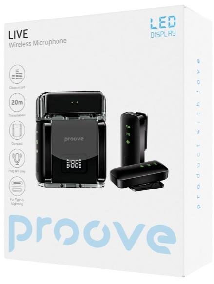 Мікрофон бездротовий Proove Live black