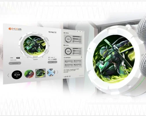 Фото: Система рідинного охолодження ID-COOLING Space LCD SL360 XE White № 19 | KTC