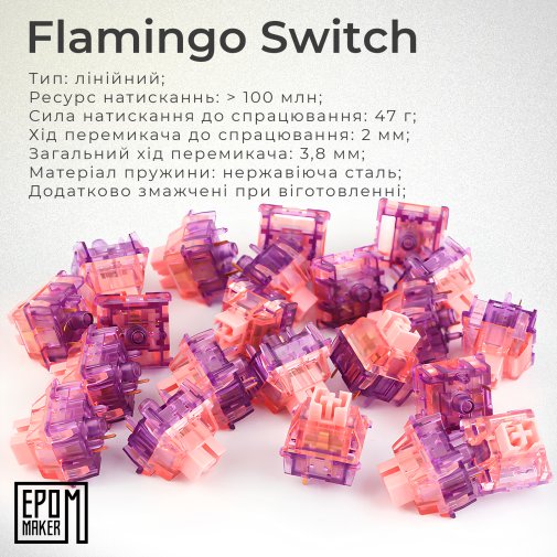 EK68 Flamingo Switch Hot-Swap RGB WL/BT/USB Black