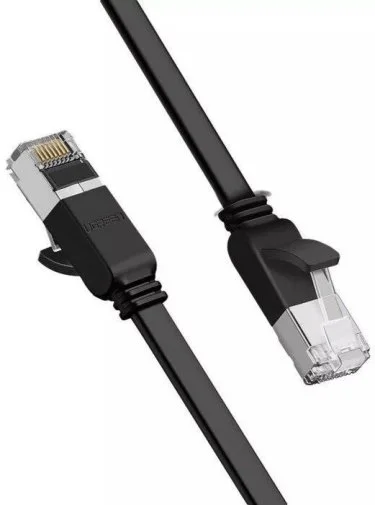 Фото: Патч-корд UGREEN Pure Copper Ethernet Flat UTP RJ45 Cat.6 5m Black (NW101/50187) № 4 | KTC