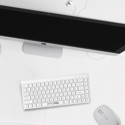 Фото: Клавіатура OfficePro SK955W Wireless White № 29 | KTC