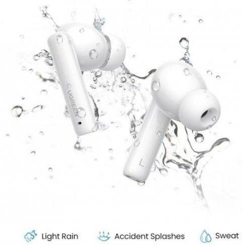 Навушники UGREEN WS106 HiTune T3 Active Noise-Cancelling Earbuds White (WS106/90206)