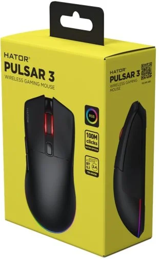 Фото: Миша Hator Pulsar 3 Wireless Black (HTM630) № 12 | KTC