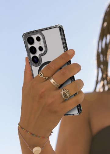 for Samsung S25 Ultra - HYBRID R with MagSafe Smoke