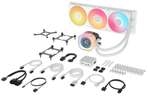 Система рідинного охолодження Corsair iCUE Link Titan 360 RX LCD White (CW-9061026-WW)