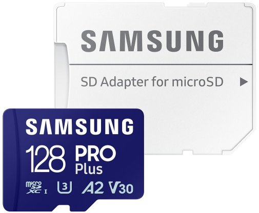 FLASH пам'ять Samsung Pro Plus UHS-I V30 U3 A2 Micro SDXC 128GB Blue with adapter (MB-MD128SA/EU)