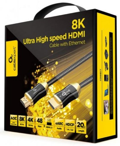 Кабель Cablexpert AOC v2.1 HDMI / HDMI 20m Black (CCBP-HDMI8K-AOC-20M-EU)