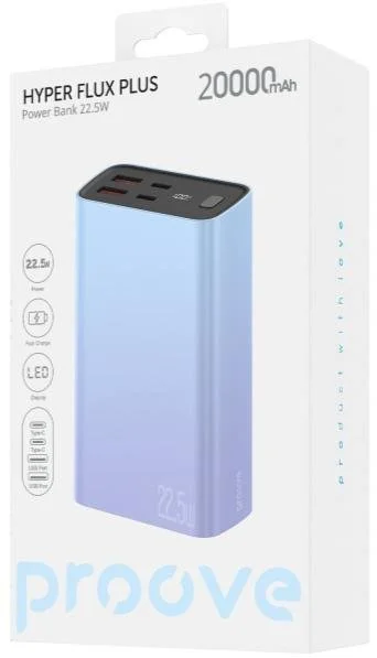 Фото: Батарея універсальна Proove Hyper Flux Plus 20000mAh 22.5W Gradient (PBF222120009) № 6 | KTC