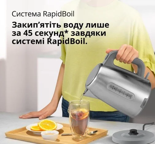 Фото: Електрочайник Braun PurShine WK 1500 GY Grey № 14 | KTC