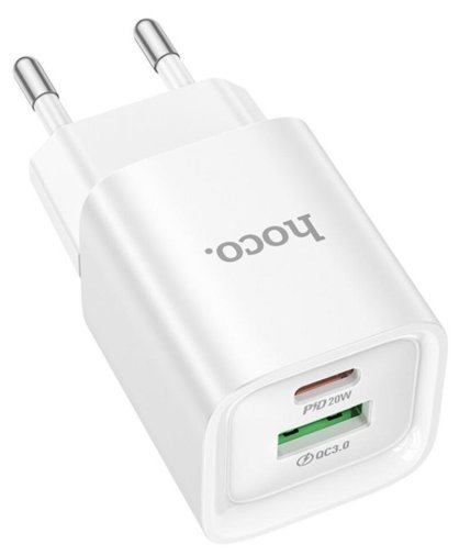Зарядний пристрій Hoco C147A Charm QC3.0 PD 20W White (6942007630276)