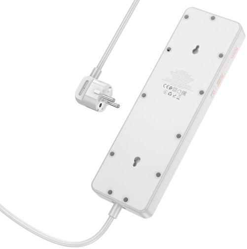 Мережевий фільтр Hoco AC14A Rico 4xUSB 5/1.5m White (6942007607186)