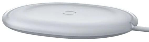 Бездротовий зарядний пристрій Baseus Jelly 15W White (WXGD-02)