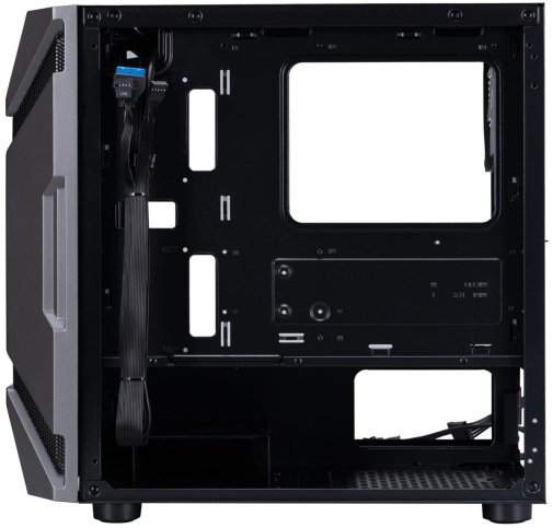 Корпус 1stPlayer D3-A-BK-1F7-14-1F7 Black with window