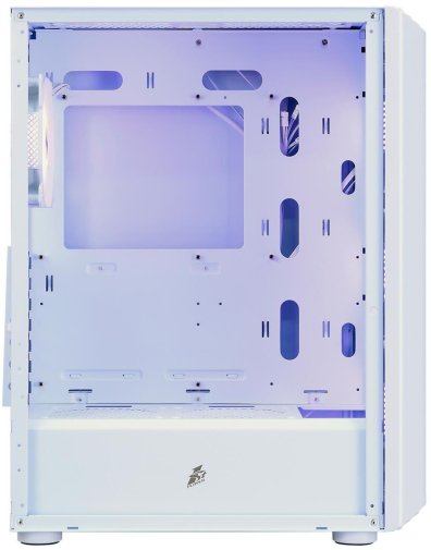 Корпус 1stPlayer H6-WH-4F7-W White wit window