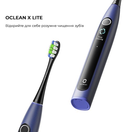 Електрична зубна щітка Oclean X Lite Blue (6970810555974)