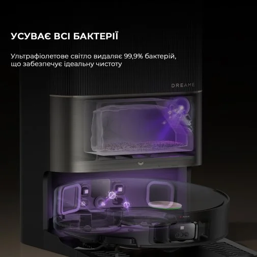 Фото: Робот-пилосос Dreame Bot X50 Ultra Complete Black (RLX85CE-4-BL) № 42 | KTC