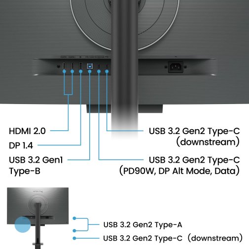 Монітор BenQ RD320UA Metallic Grey (9H.LMTLA.TBE)