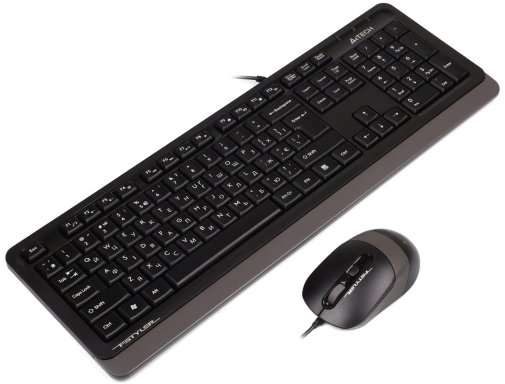 Комплект клавіатура+миша A4tech F1010 Grey