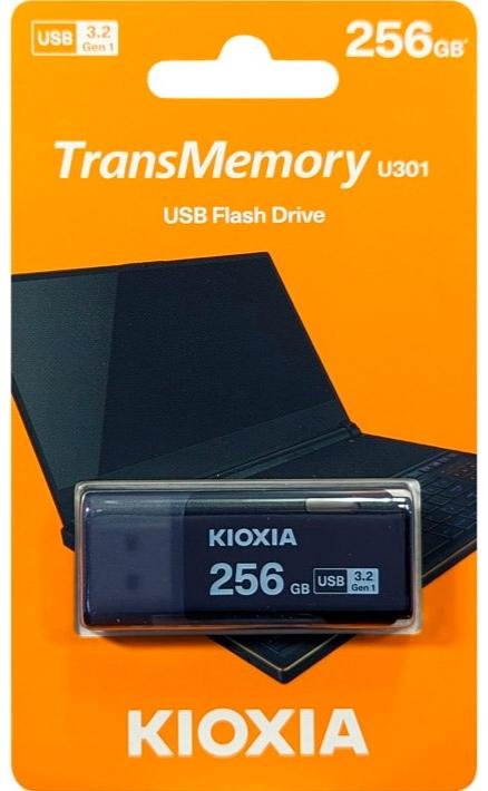 Флешка USB Kioxia TransMemory U301 256GB Black (LU301K256GG4)
