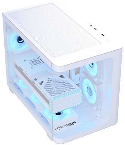 Корпус AeroCool P300C-G-WT-v1 White with window (ACCS-PN02033.21)