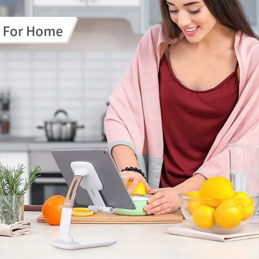 Фото: Універсальний тримач Essager Knight Foldable Desk Mobile Phone Holder Stand White (EZJZM-QSSJ02) № 7 | KTC