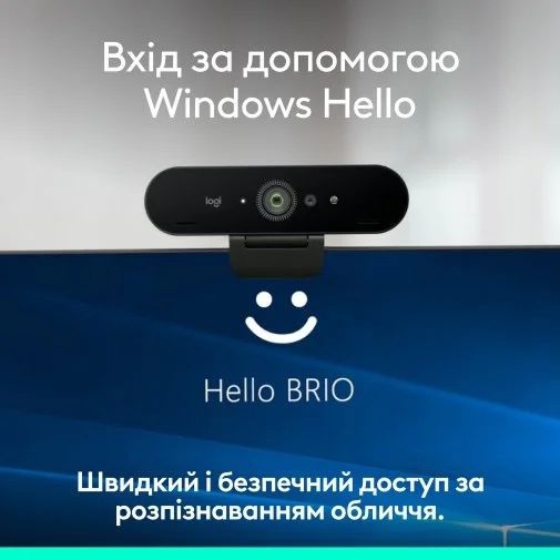 Фото: Web-камера Logitech Brio 4K Ultra HD for Business Graphite (960-001746) № 12 | KTC