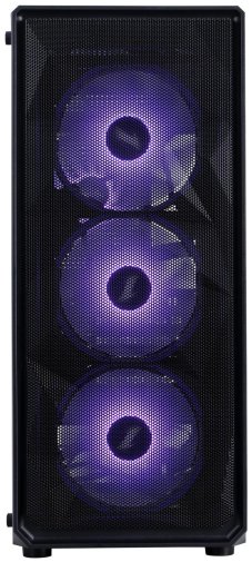 Корпус 1stPlayer FD3-M-BK-4F7 Black with window