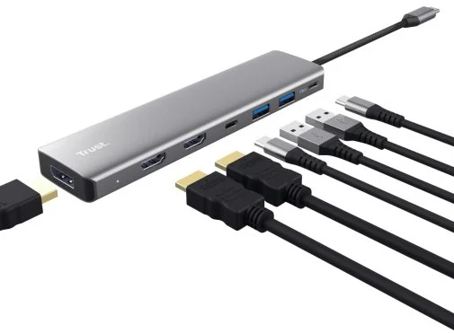 Фото: USB-хаб Trust Dalyx 7in1 Grey (25661) № 8 | KTC
