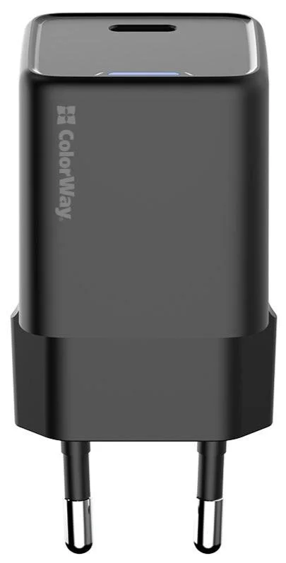 Фото: Зарядний пристрій ColorWay GaN Mini 25W Black (CW-CHS052PD-BK) № 18 | KTC