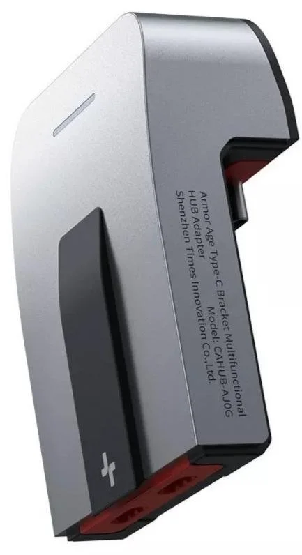 Фото: USB-хаб Baseus Multifunctional Armor Age Type-C Bracket Gray (CAHUB-AJ0G) № 9 | KTC
