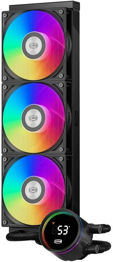Фото: Система рідинного охолодження PCCooler DA360 Pro ARGB Display Black (DC360Pro-BKAWXY-GL) № 9 | KTC