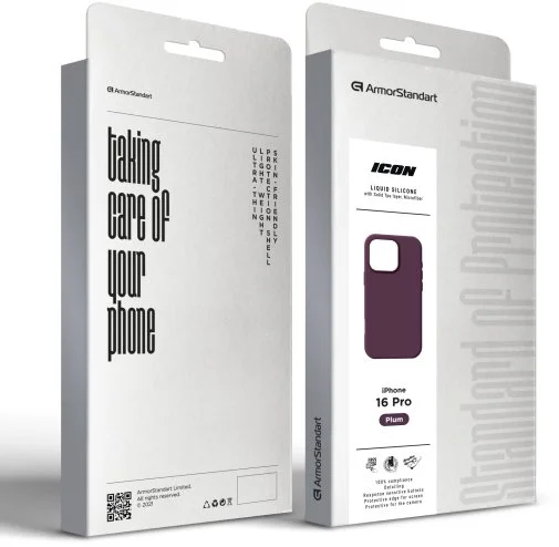Фото: Чохол ArmorStandart for Apple iPhone 16 Pro - ICON2 Case Plum (ARM81302) № 18 | KTC