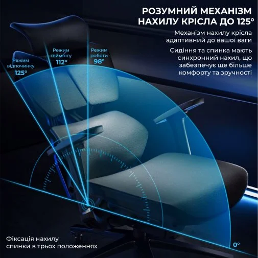 Фото: Крісло SIHOO X5C Black (X5C-301) № 38 | KTC